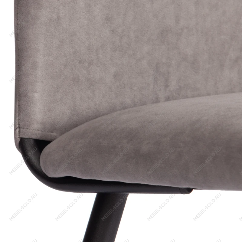 Стул обеденный La Rousse, NEW, велюр, серый/чёрный, 29, 45х55х93 см | изображение 7