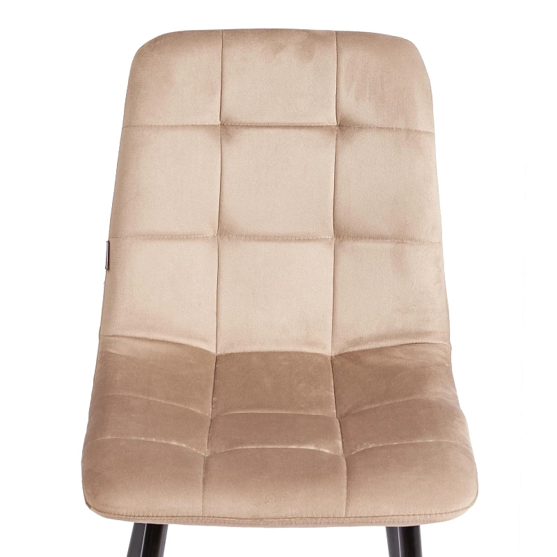 Стул CHILLY (mod. JSC-220), Велюр/металл, 44,5х52,5х88 см, Beige (бежевый) HLR8 / черный | изображение 6