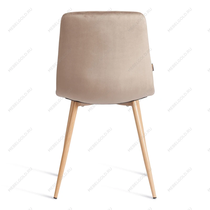 Стул CHILLY (mod. JSC-220), Велюр/металл, 44,5х52,5х88 см, Beige (бежевый) HLR8 / натуральный | изображение 3