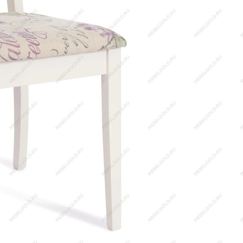 Стул Picasso ( PC-SC ), дерево гевея, 45х53х97см, ivory white (слоновая кость 2-5), Ткань Прованс № 13 | изображение 7