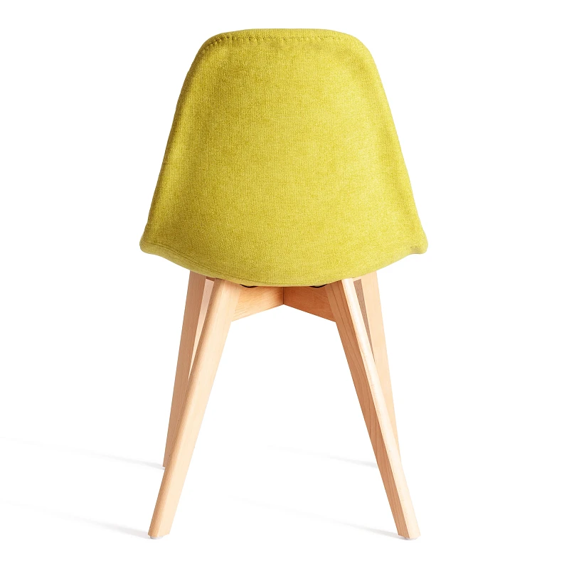 Стул CINDY SOFT (mod. C1021F1-1), фактурный велюр/дерево бук, 55 х 48 х 83 см, Светло-зеленый LY1701-8 / натуральный | изображение 3