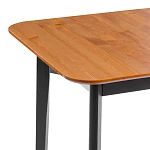 Стол Соната Люкс/Sonata Lux table, 75х75х75 см, массив сосны, антик/чёрный, 75х75х75 см | изображение 2