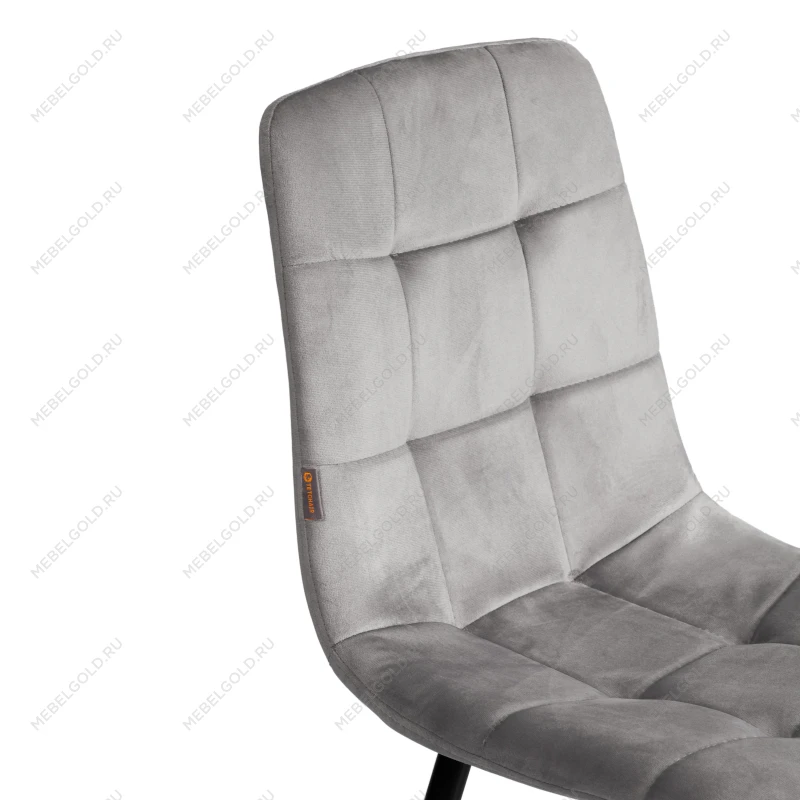 Стул CHILLY (mod. JSC-220), Велюр/металл, 44,5х52,5х88 см, Dark grey (темно-серый) HLR24 / черный | изображение 8