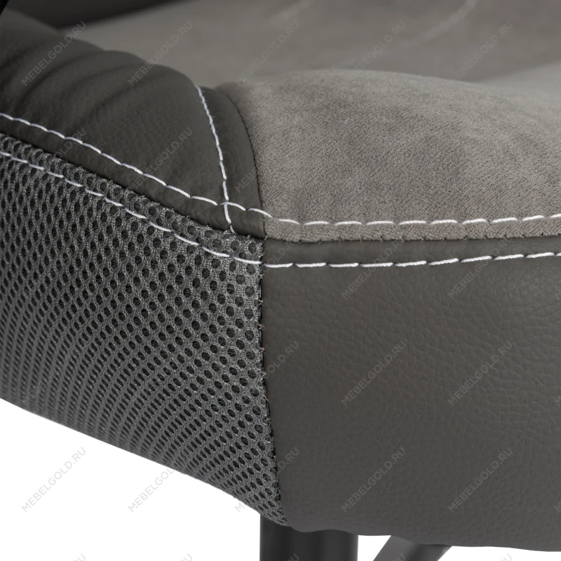 Кресло INTER (24), кож/зам/флок/ткань, серый/металлик, C-36/29/TW-12 | изображение 8