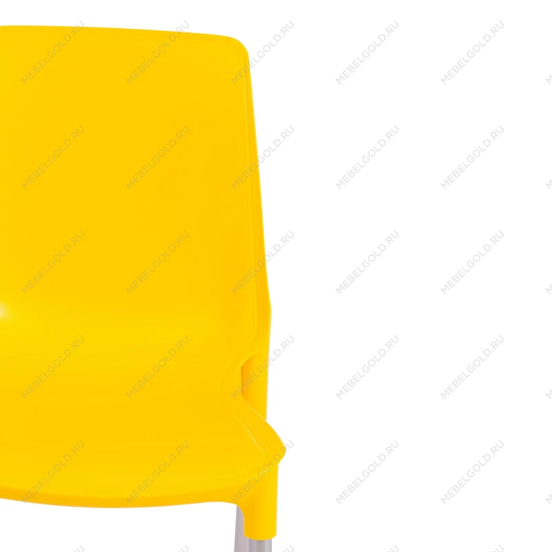 Стул GENIUS (mod 75), металл/пластик, 46x56x84cм, желтый/ножки хром | изображение 5