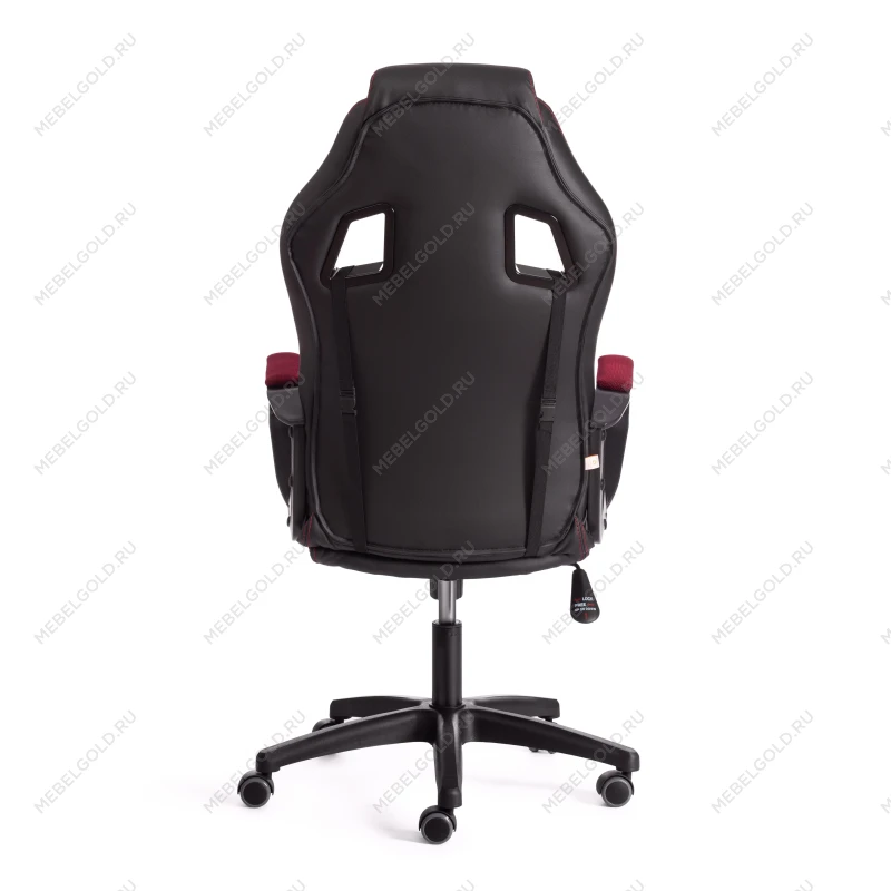 Кресло DRIVER (22), кож/зам/ткань, черный/бордо, 36-6/TW-13 | изображение 3