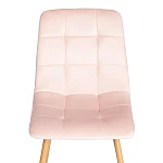 Стул CHILLY (mod. 7094-1)/1 шт. в упаковке, вельвет/металл, 44,5х52,5х86 см, pink (розовый) HLR39 / натуральный | изображение 5