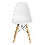 Стул CINDY (EAMES) (mod. 1801), дерево бук/металл/сиденье пластик, 45x51x82 см, White (белый) | изображение 4