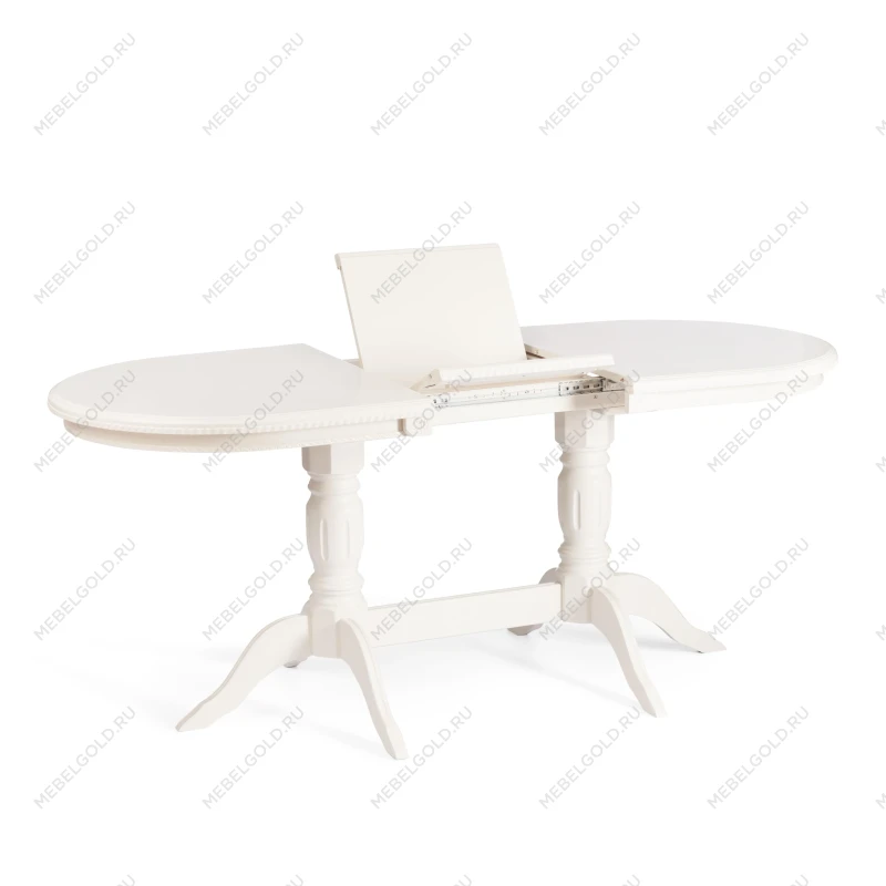 Стол COPPOLA, бук, мдф, 140+40x80x77см, Ivory white | изображение 6