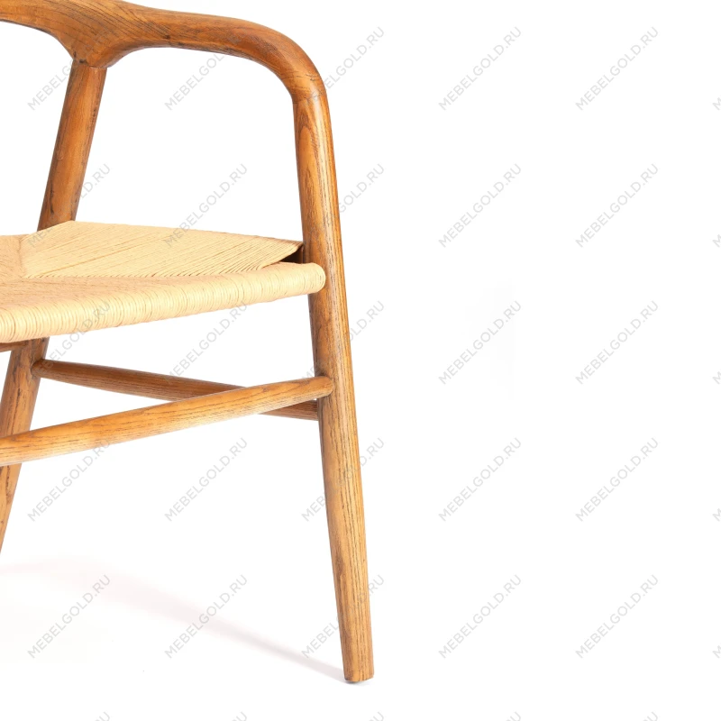 Стул VALI, дерево вяз/бечевка, Груша (№3), 50х46х77 см | изображение 6