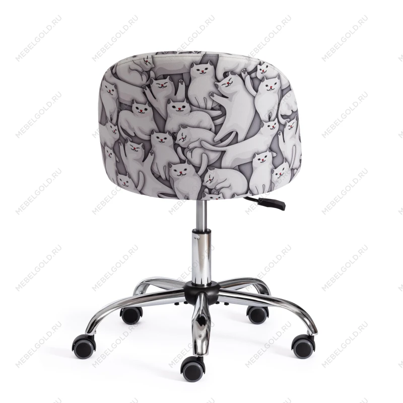 Кресло MELODY, ткань/флок, серый, Cats/29 | изображение 3
