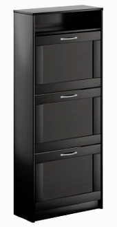 БРИМНЭС / СИРИУС тумба ИКЕА / IKEA для обуви 60х143 Дуб Венге