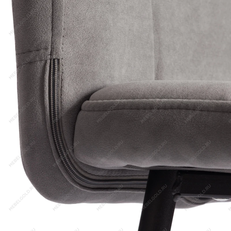 Полубарный стул Medeo/Медео, велюр, серый, 29, 42х56х102 см | изображение 7