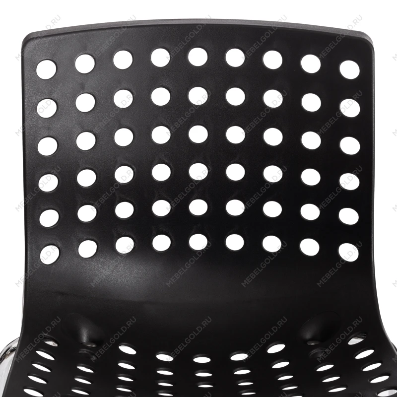 Стул SKALBERG (mod. C-084-A), металл/пластик, 46 х 56 х 79 см, Black (черный) / Chrome (хром) | изображение 6