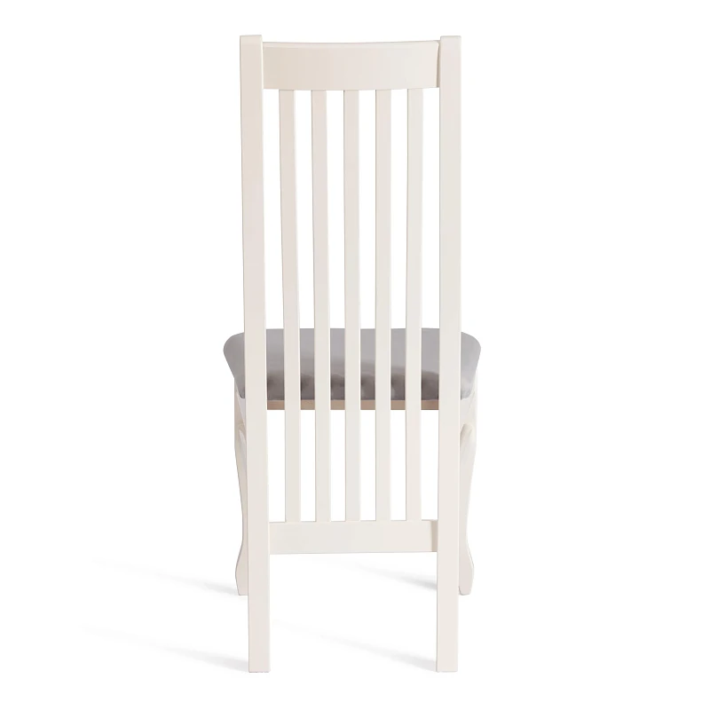 Стул DOLCE мягкое сидение, бук, 40х46х100см, ivory white, велюр Tenerife Ultimate grey | изображение 3