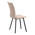 Стул обеденный La Rousse, флок, бежевый/черный, 7, 49х50х93 | изображение 2