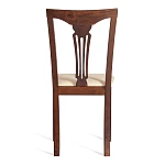 Стул - Гермес/Hermes, дерево гевея, 43х49х94см, Cappuchino, ткань бежевая (S178-4) | изображение 3