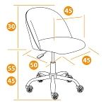 Кресло MELODY, велюр Clermon, св.-синий, 145 | изображение 11