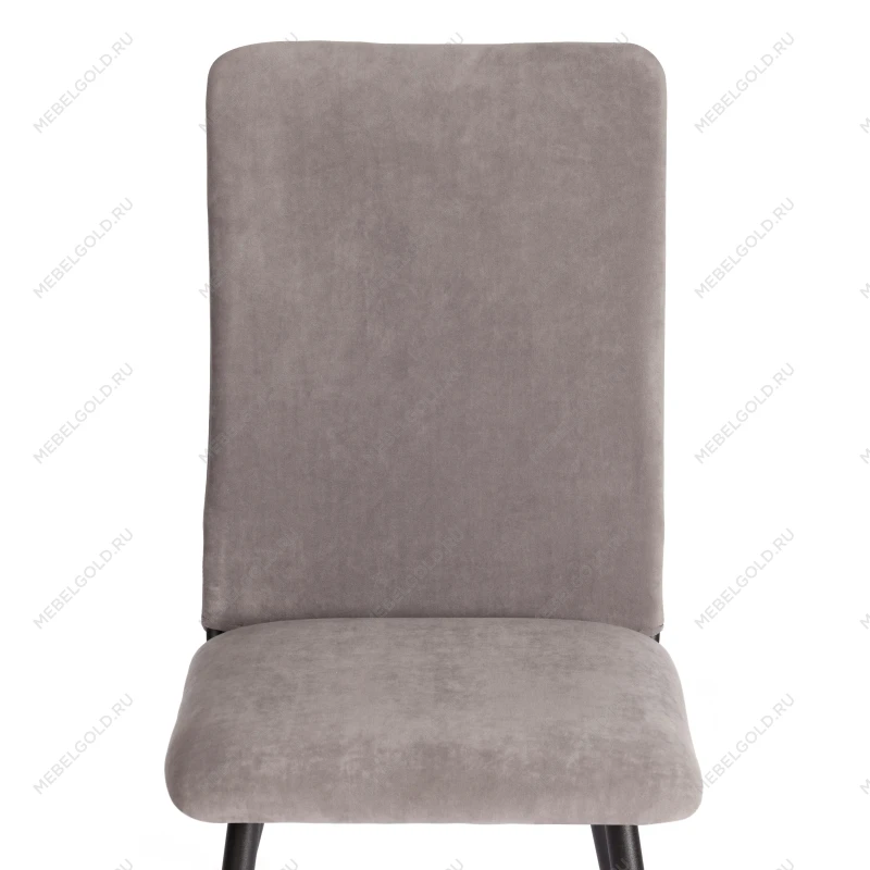 Стул обеденный La Rousse, NEW, велюр, серый/чёрный, 29, 45х55х93 см | изображение 5