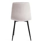 Стул CHILLY (mod. JSC-220), Велюр/металл, 44,5х52,5х88 см, Light grey (светло-серый) HLR14 / черный | изображение 3