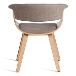 Стул VIMTA (mod.8021), дерево / ткань, 69х56х77 см, натуральный/бежевый, Aimcasa 5 | изображение 3