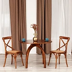 Стол THONET (mod.T9108), дерево вяз, 100х75 см, Темный Орех (№5) | изображение 5