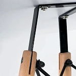 Стол CINDY NEXT (mod. 70-80 MDF), металл/мдф/бук, белый/натуральный, D70х75см | изображение 3