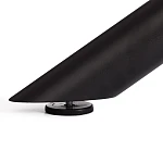 Стол обеденный Winston/Винстон, столешница керамика (матовая) /опоры металл, темно-серый/черный, (120+30+30)x80x75(+1) см | изображение 17