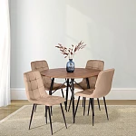 Стул CHILLY (mod. JSC-220), Велюр/металл, 44,5х52,5х88 см, Beige (бежевый) HLR8 / черный | изображение 10