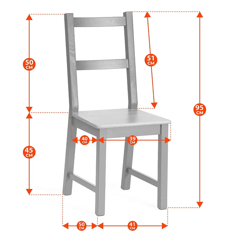 Обеденный комплект Соната (стол + 4 стула)/Sonata dining set, массив сосны, стол: 120х75х73см  стул :41х50х95см, антик/белый | изображение 6