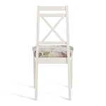 Стул Picasso ( PC-SC ), дерево гевея, 45х53х97см, ivory white (слоновая кость 2-5), Ткань Прованс № 13 | изображение 3