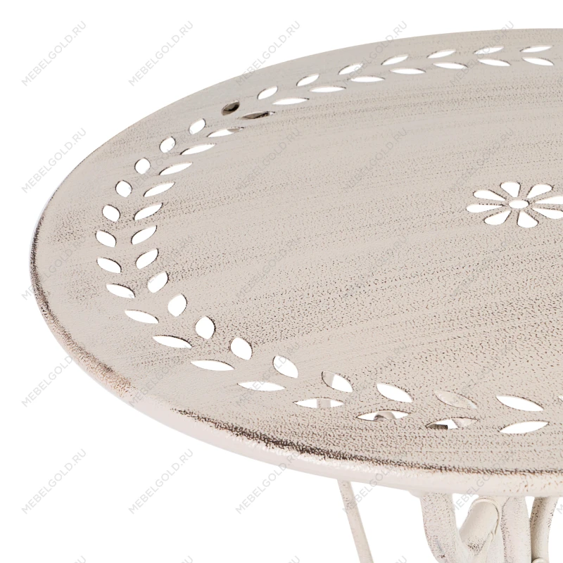 Комплект (стол + 2 стула) Secret de Maison Monique (mod. PL08-6241.6242), металл, стол:62*73, стул: 48*40*93, Античный белый (Antique White) | изображение 2