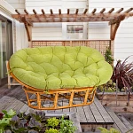 Диван MAMASAN/МАМАСАН 23/02 W/с подушкой, подушка 182х119 см, 169х102х80 см, Pecan (орех), флок, олива, 23 | изображение 15