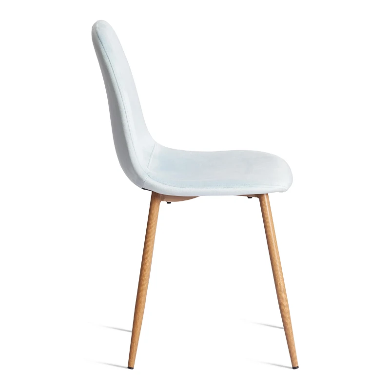 Стул BREEZE (mod. 4724), Велюр/металл, 44 х 53 х 87 см, Aquamarine (аквамарин) HLR16 / натуральный | изображение 1