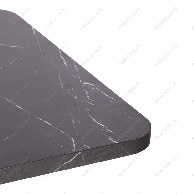 Стол обеденный VOX раздвижной, ЛДСП, 132-172x85x75,5 см, Мрамор черный/Белый | изображение 10