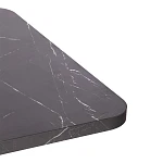 Стол обеденный VOX раздвижной, ЛДСП, 132-172x85x75,5 см, Мрамор черный/Белый | изображение 10