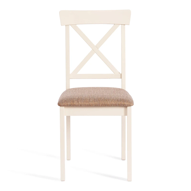 Стул Гольфи 2/Golfi 2, дерево гевея, 45*51*94, ivory white, ткань кор.-зол. (1505-9) | изображение 4