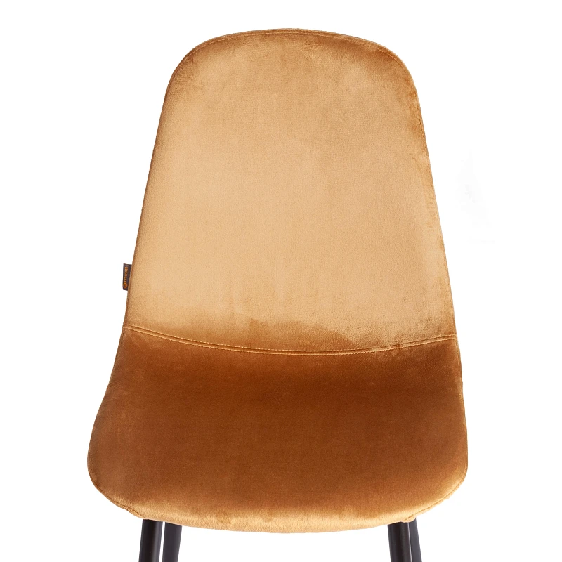 Стул BREEZE (mod. JSC-58), Велюр/металл, 44 х 53 х 86 см, brown (коричневый) HLR12 / черный | изображение 5