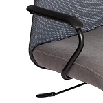 Кресло PRACTIC (мп), флок/кож/зам, серый/металлик, 29/W-12/36 | изображение 6