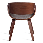 Стул LANDO (mod.8036), дерево / ткань, 59х53х75 см, орех/серый, Aimcasa 28 | изображение 3