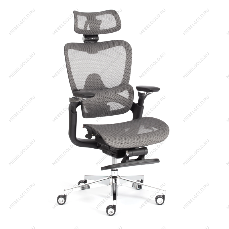 Компьютерное кресло Sakura, сетка, серый