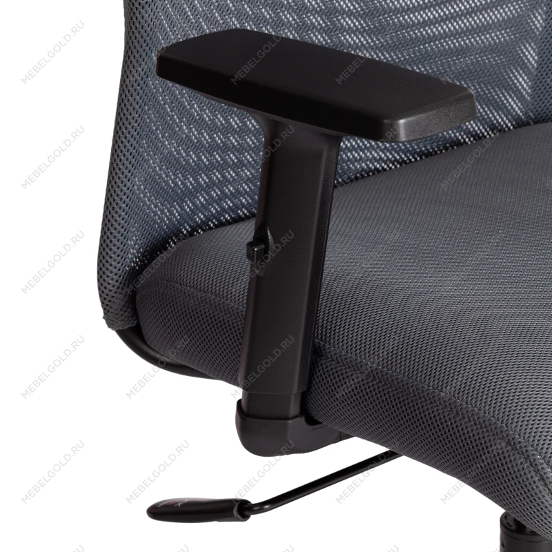 Кресло PRACTIC PLT, ткань/кож/зам, серый/металлик, TW-12/W-12/36 | изображение 6