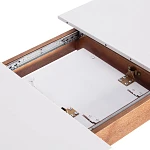 Стол CATERINA, бук, мдф, 100+30x70x75, коричневый, белый | изображение 12