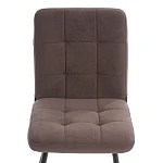 Стул обеденный Medeo, велюр, коричневый, 6, 47х56х89 | изображение 5