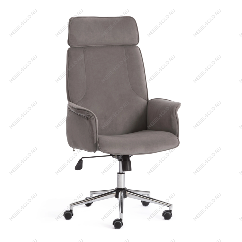 Кресло CHARM, флок, серый, 29