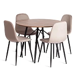 Стул BREEZE (mod. 4724), Велюр/металл, 44 х 53 х 87 см, Coffee (кофейный) HLR9 / черный | изображение 5