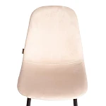 Стул BREEZE (mod. JSC-58), Велюр/металл, 44 х 53 х 86 см, creamy (кремовый) HLR 5 / черный | изображение 5