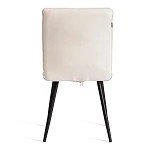 Стул обеденный Sweet, LT, флок, молочный/черный, 4, 41х55х88 см | изображение 3