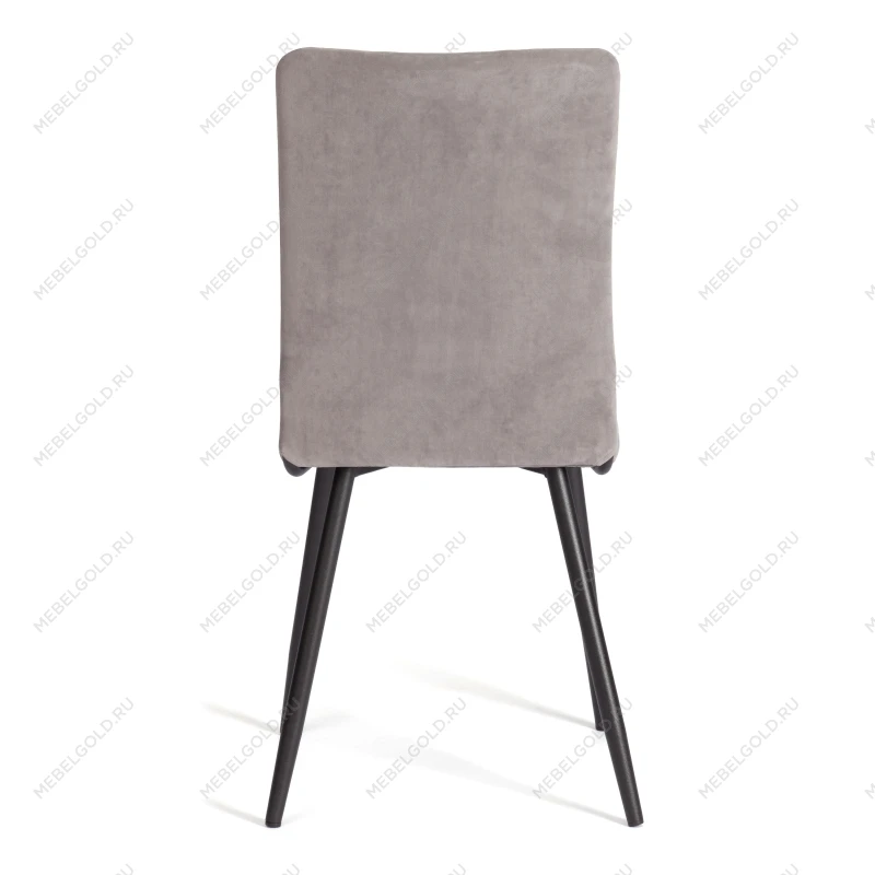 Стул обеденный La Rousse, NEW, флок, серый/черный, 29, 45x55x93 см | изображение 3