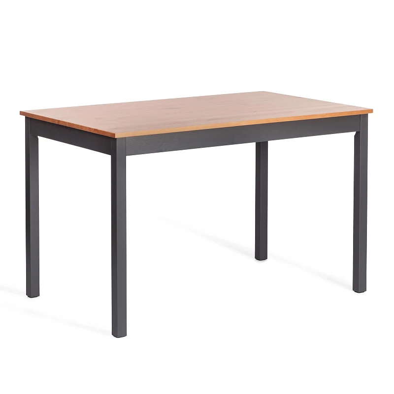 Обеденный комплект Соната (стол + 4 стула)/Sonata dining set, массив сосны, стол: 120х75х73см  стул :41х50х95см, антик /графит | изображение 1